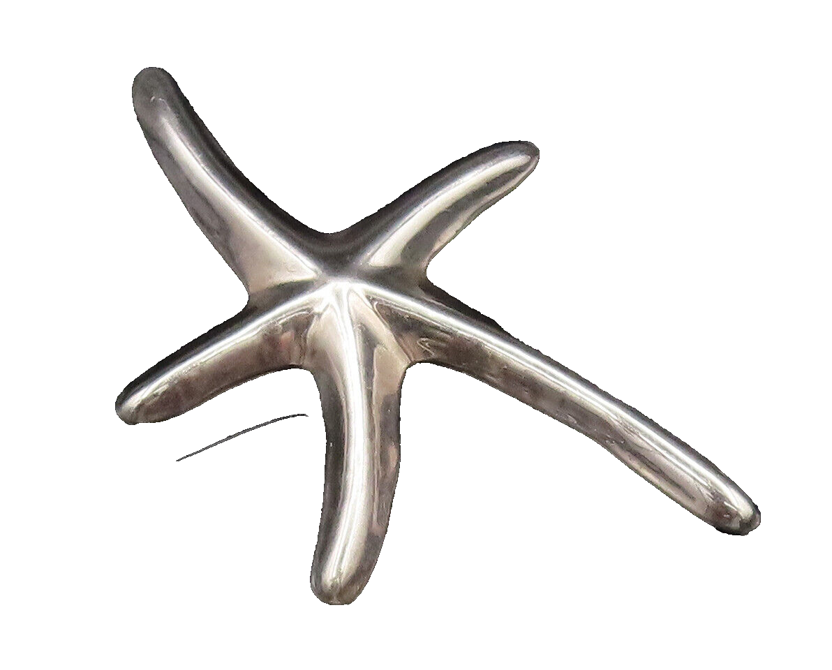MEXICO 925 Sterling Silver  Vintage Minimalist Starfish Brooch Pin  BP9994