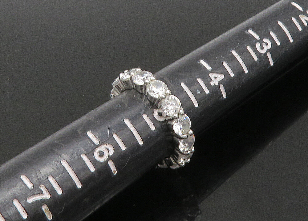 925 Sterling Silver  Vintage Cubic Zirconia Eternity Band Ring Sz 5  RG22811