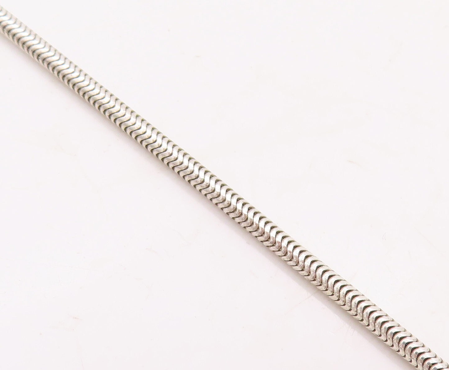 925 Sterling Silver Vintage Necklace Minimalist Round Beaded Pearl  NE4315