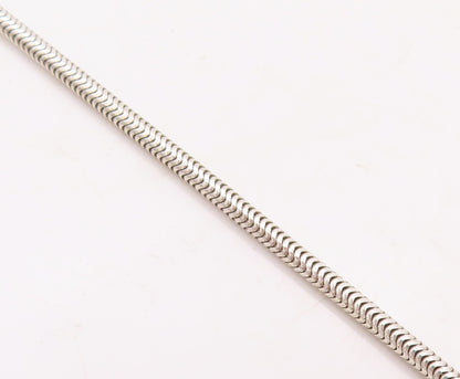 925 Sterling Silver Vintage Necklace Minimalist Round Beaded Pearl  NE4315