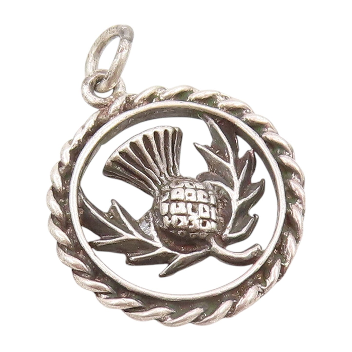 925 Sterling Silver Vintage Pendant Pine Cone Cutout  PT23926