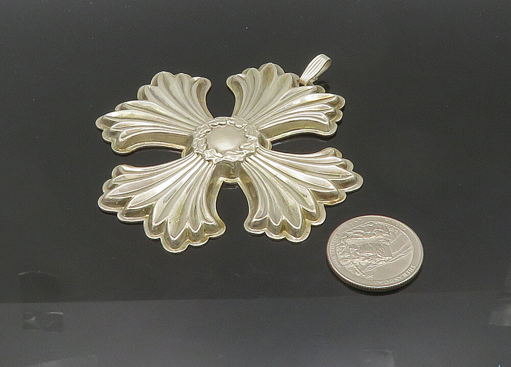 REED & BARTON 925 Sterling Silver  Vintage Christmas Cross Pendant  PT17047