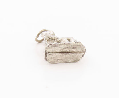 925 Sterling Silver Vintage Pendant Religious Mother Mary & Jesus Charm  PT24113