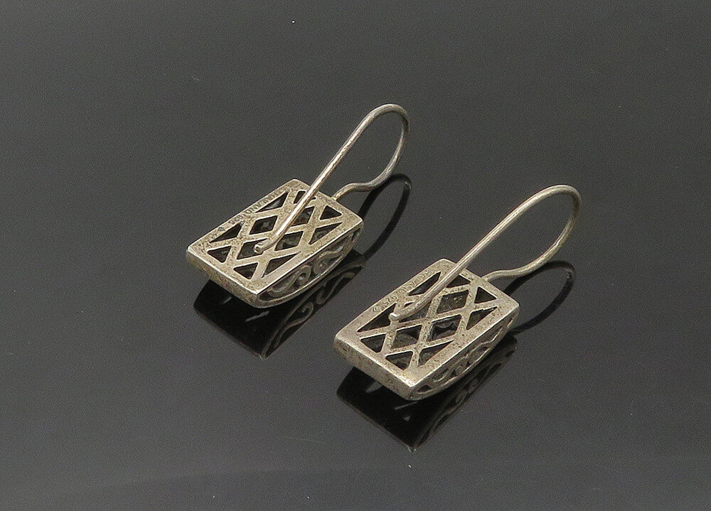 SILPADA 925 Sterling Silver  Vintage Dark Tone Swirl Drop Earrings  EG10730