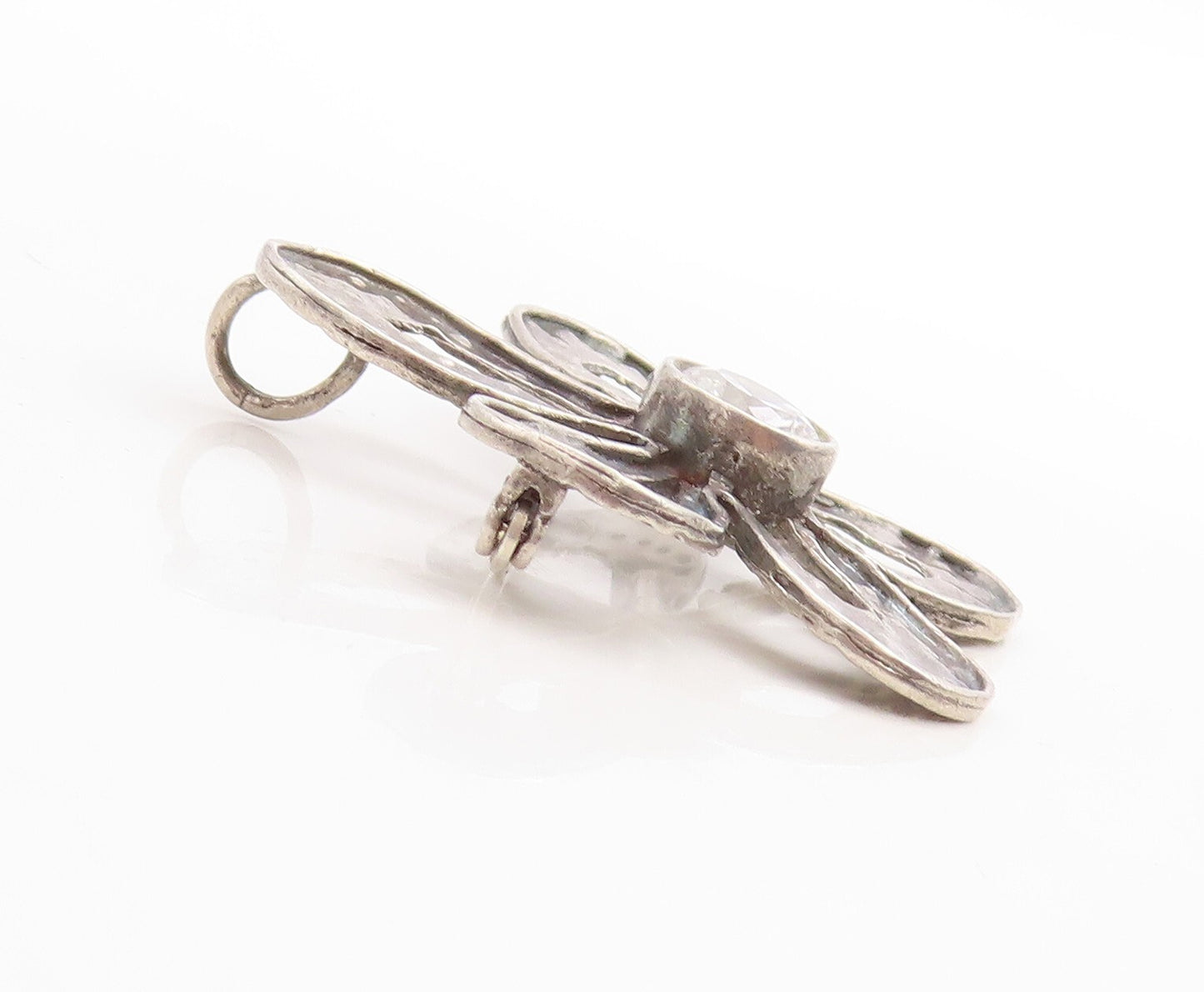 925 Sterling Silver Vintage Brooch Pin SILPADA Cutout Topaz Flower  BP11369