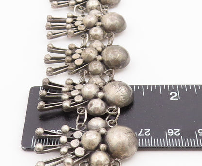 925 Sterling Silver Vintage Bracelet TAXCO Bubble Doll Cluster Link  BT12158
