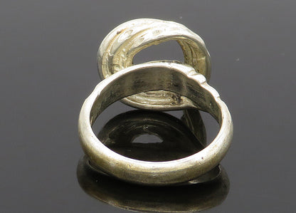 925 Sterling Silver  Vintage Shiny Diamond Cut Band Ring Sz 6.5  RG21037
