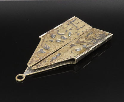 925 Silver Vintage Antique Large Religious Church Pendant (OPENS)  PT21750