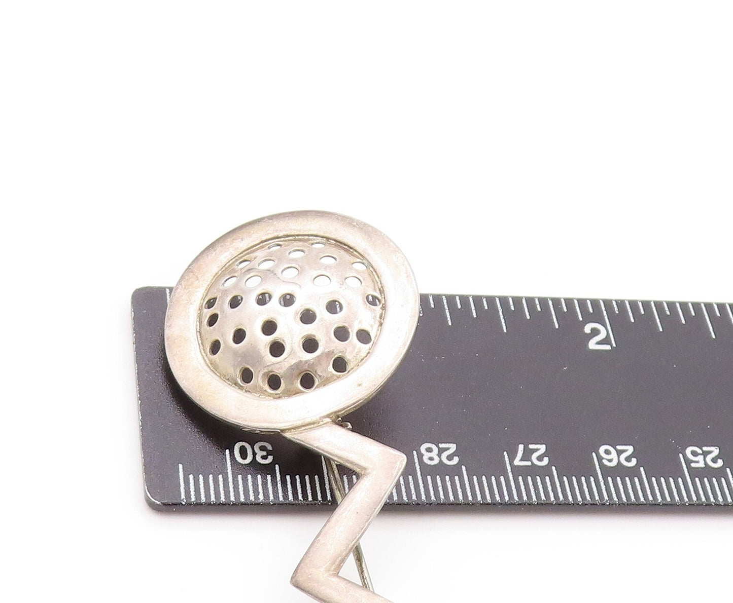 925 Sterling Silver Vintage Brooch MEXICO Cutout Wine Opener Design   BP11545