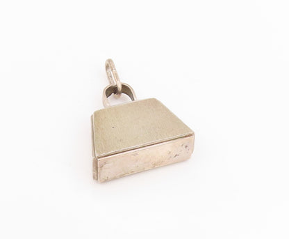 925 Sterling Silver Vintage Pendant Classic Miniature Padlock Locket  PT25611