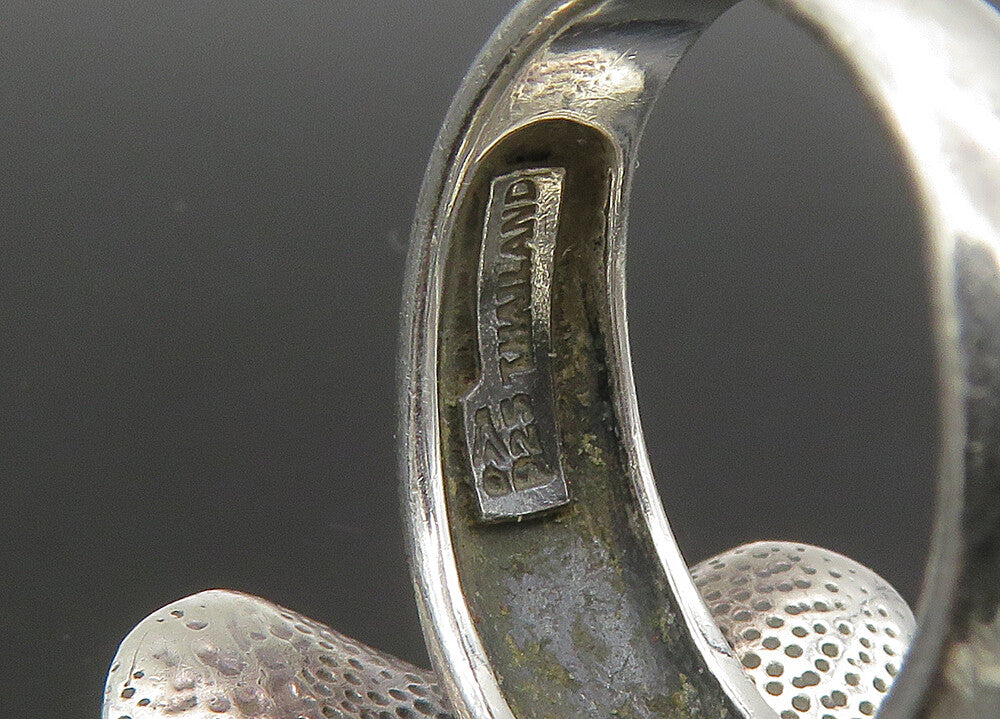 SILPADA 925 Sterling Silver Vintage Shiny Sculpted Statement Ring Sz 8 RG21958