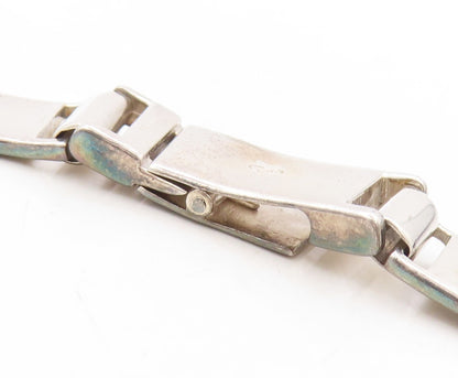 925 Sterling Silver Vintage Necklace LONDON LINKS solid Rectangle Links  NE4416
