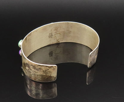 DTR JAY KING 925 Silver  Vintage Aventurine & Charoite Shapes Bracelet  BT9572