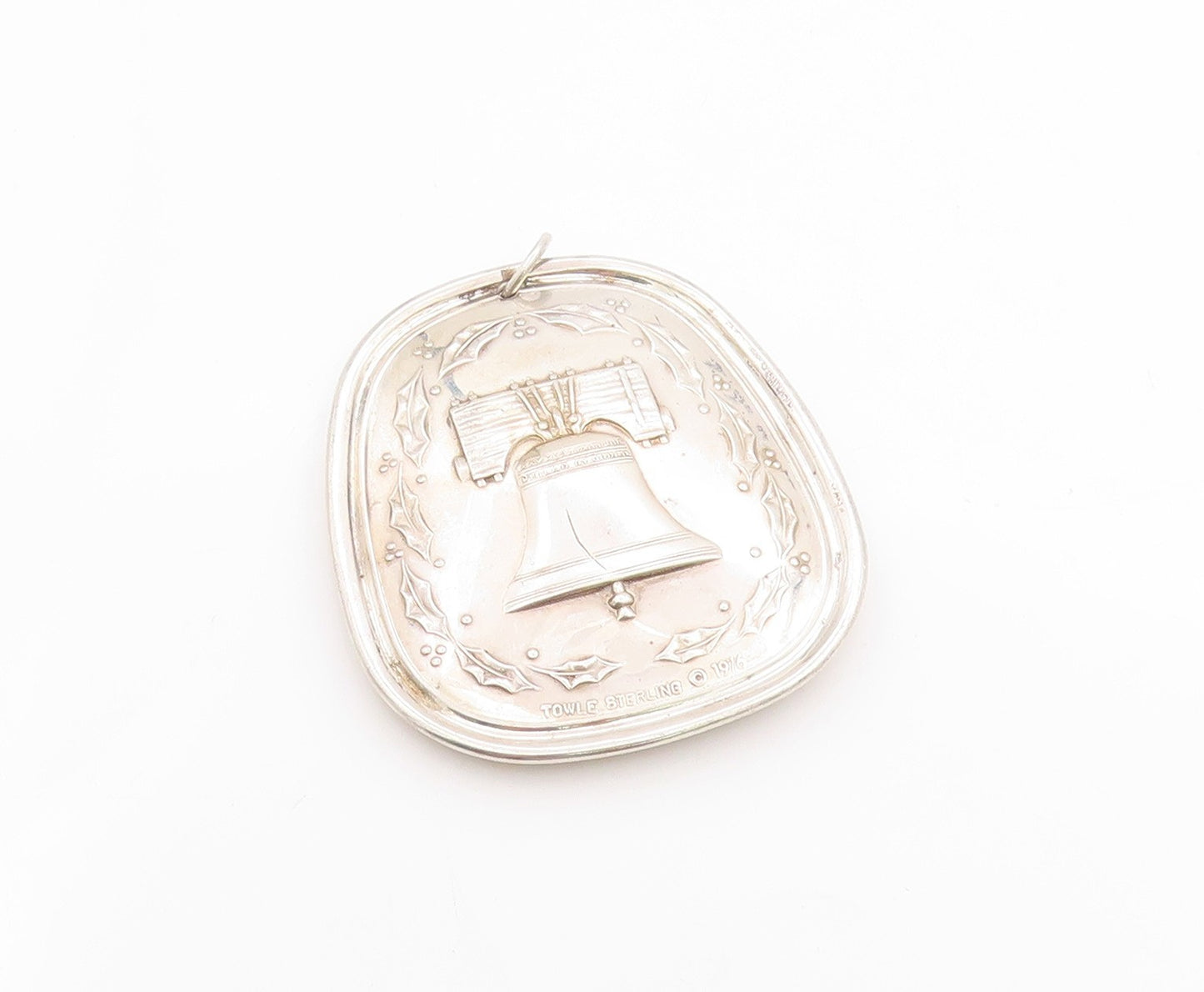 925 Sterling Silver Vintage Pendant TOWLE 1976 Antique Floral Bell  PT24646