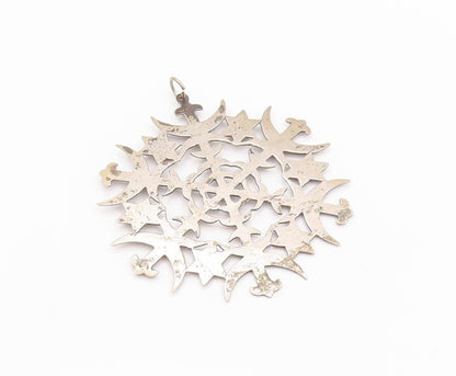 925 Sterling Silver Vintage Pendant MMA 1973 Christmas Tree Topper Star  PT24032