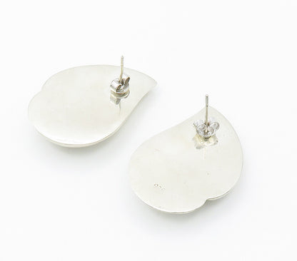 925 Sterling Silver  Vintage Shiny Smooth Hollow Bubble Drop Earrings  EG7750