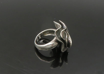 SILPADA 925 Sterling Silver Vintage Shiny Sculpted Statement Ring Sz 8 RG21958