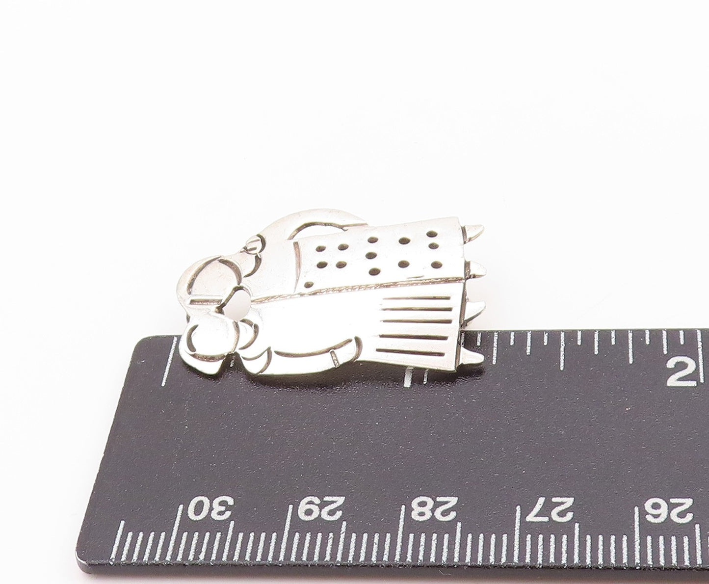 925 Sterling Silver Vintage Brooch Two Girls Hanging Around Best Friends BP11637