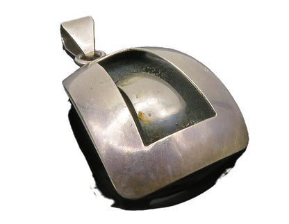 POLAND 925 Sterling Silver  Vintage Smooth Open Dome Design Pendant  PT10191