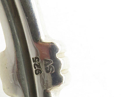 925 Sterling Silver  Cabochon Cut Topaz Shiny Smooth Cuff Bracelet  BT4756