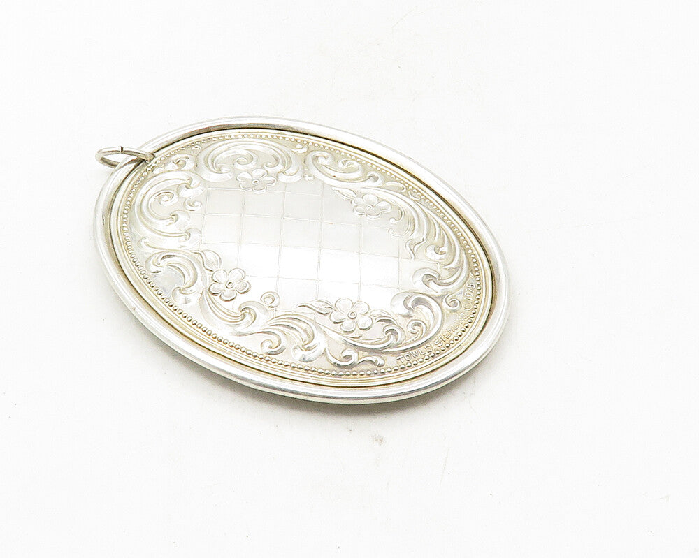 TOWLE STERLING 925 Silver  Vintage 5 Golden Rings Christmas Pendant  PT7872