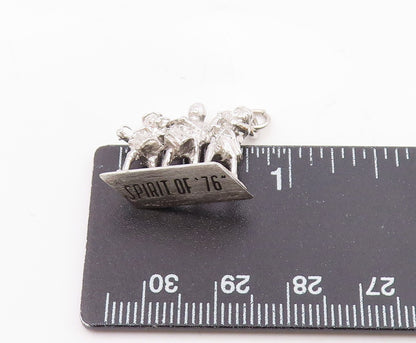 925 Sterling Silver  Vintage Spirit of '76 Marching Band Pendant  PT16581
