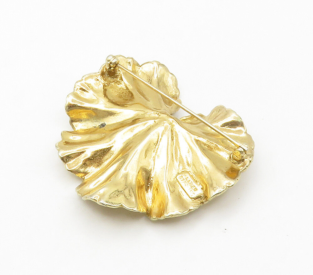 NAPIER 925 Silver  Vintage Petite Pearl Sculpted Flower Brooch Pin  BP6002