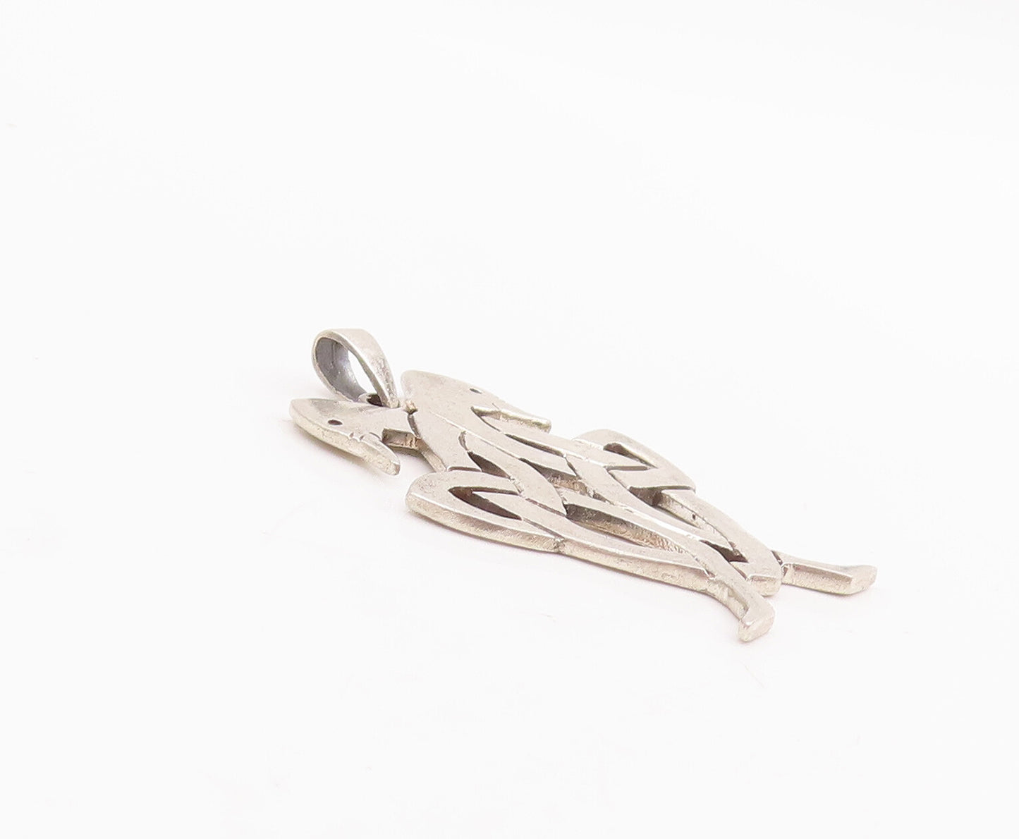 925 Sterling Silver Vintage Pendant Celtic Knot Design With Two Birds  PT22876