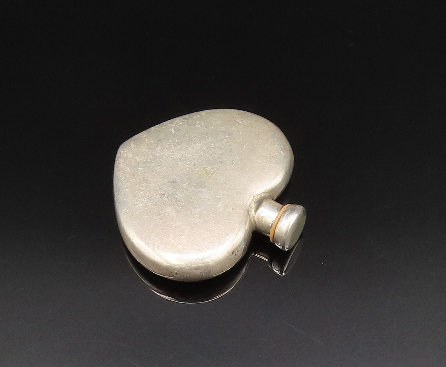 TIFFANY & CO 925 Sterling Silver Vintage Love Heart Perfume Bottle OPENS TR3412