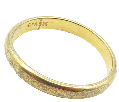 DAVID SIGAL 925 Sterling Silver  Vintage Minimalist Band Ring Sz 7  RG9532