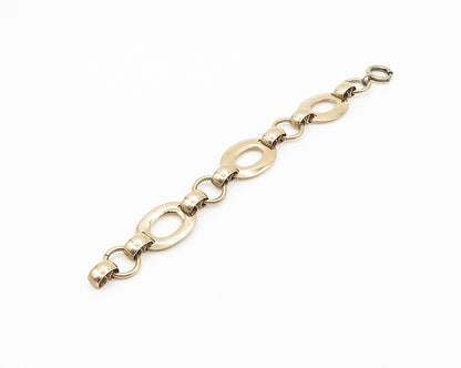 NAPIER 925 Sterling Silver  Vintage Rare Gold Plated Chain Bracelet  BT7107