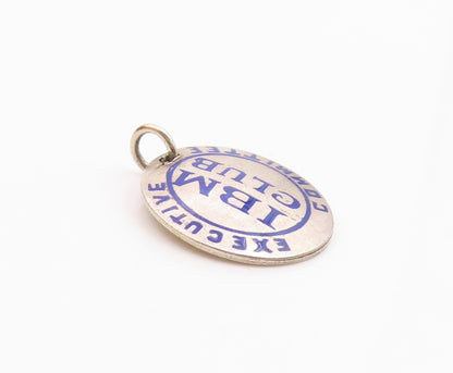 925 Silver Vintage Enamel Executive Committee IBM Club Pendant  PT20588
