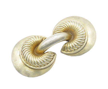 MONET 925 Sterling Silver Vintage Rare Fluted Detail Modernist Brooch Pin BP7656
