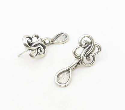 CAROLYN POLLACK RELIOS 925 Silver  Vintage Butterfly Drop Earrings  EG8504
