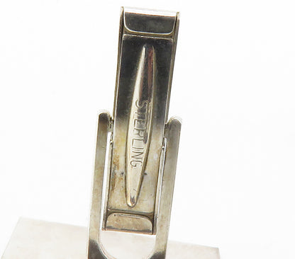 925 Sterling Silver  Vintage Nitrogen & Fluorine Elements Cuff Links  TR2103