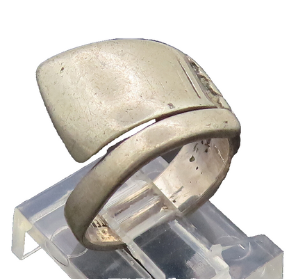 CELLINI 925 Sterling Silver Vintage Antique Beaded Bypass Ring Sz 4  RG27283