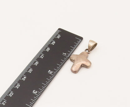 SILPADA 925 Silver  Vintage Minimalist Faith Cross Dome Pendant  PT21962