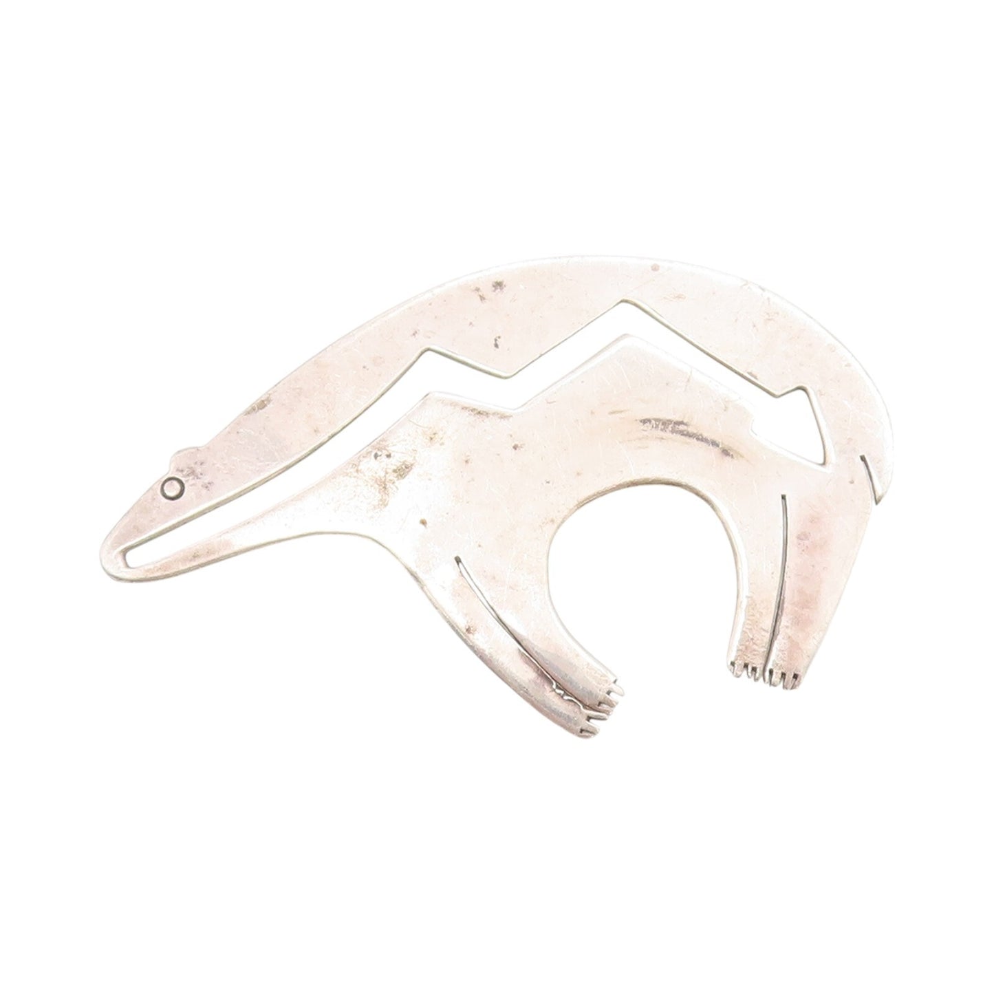 925 Sterling Silver Vintage Brooch Pin SOUTHWESTERN Cutout Animal BP11464