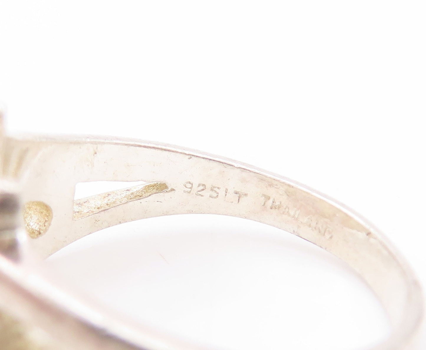 925 Sterling Silver Vintage Ring Modernist " W " Cutout  Sz 6  RG32955
