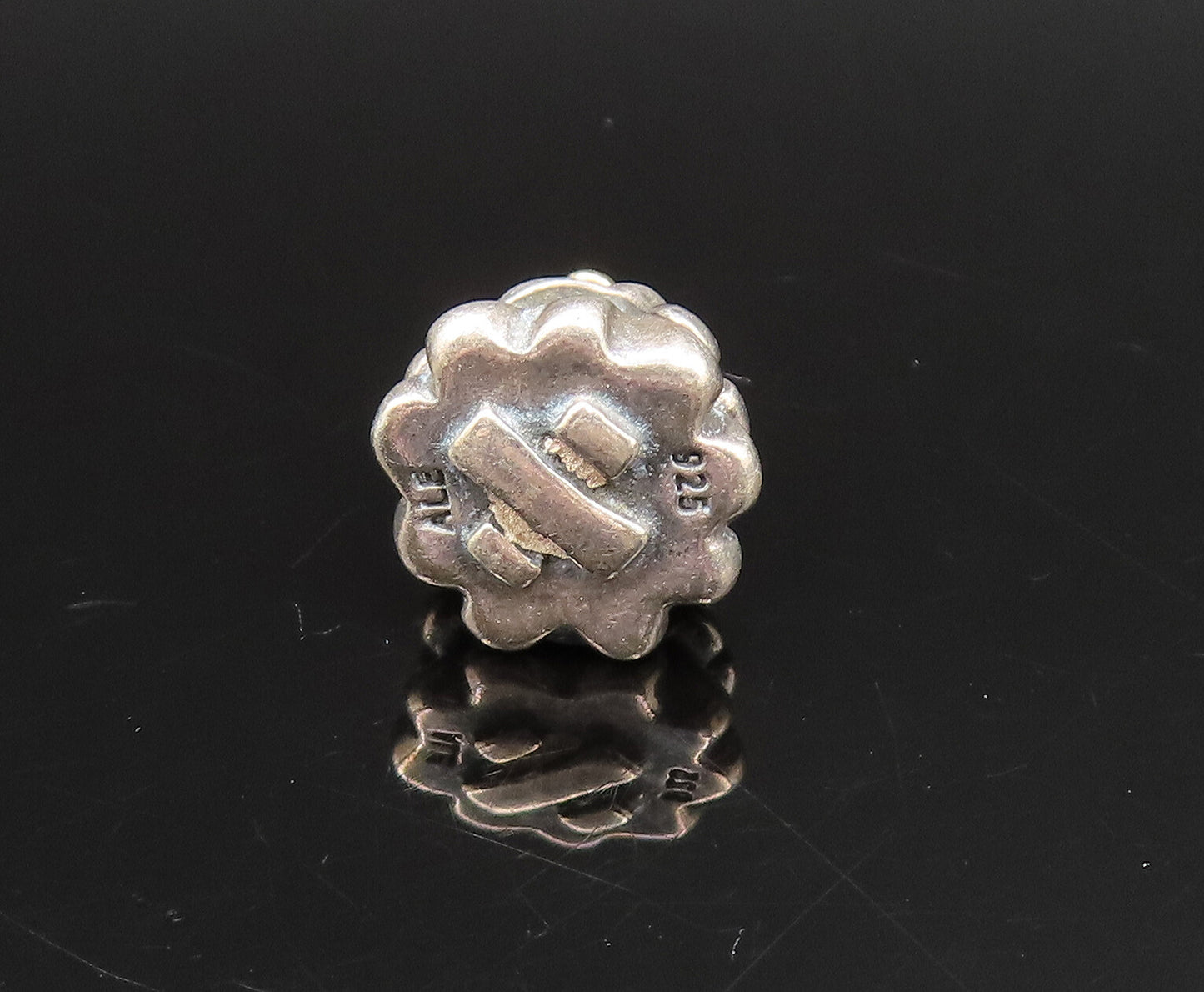 PANDORA 14K GOLD & 925 Silver  Vintage Christmas Tree Charm Pendant  PT21250