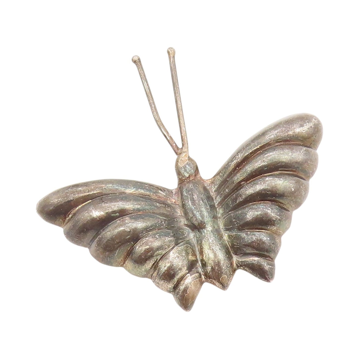 925 Sterling Silver Vintage Brooch Pin ANTONIO PINEDA Puffed Butterfly  BP11453