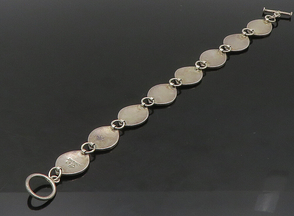 DESIGNER 925 Sterling Silver  Vintage Shiny Fish Motif Chain Bracelet  BT9238
