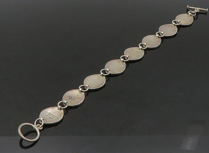 DESIGNER 925 Sterling Silver  Vintage Shiny Fish Motif Chain Bracelet  BT9238