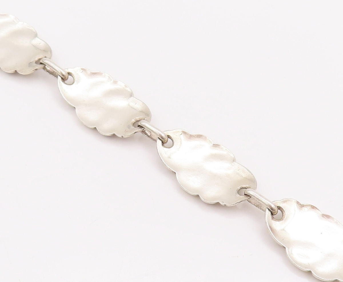 925 Sterling Silver Vintage Bracelet CARL RUOPOLI Swirly Design Carved  BT10476