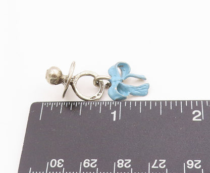 925 Sterling Silver Vintage Pendant Solid Newborn Baby Shower Charm   PT24990
