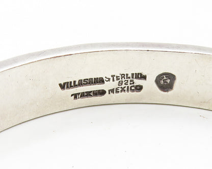 ALFRED VILLASANA MEXICO 925 Sterling Silver Vintage Hinge Bangle Bracelet BT6687