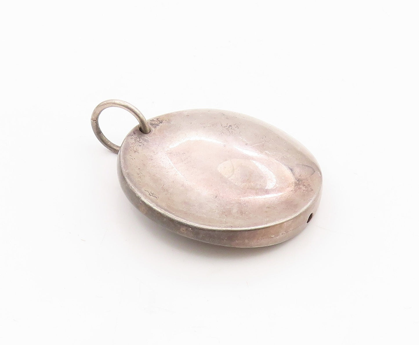 OWE JOHANSSON FINLAND 925 Silver  Vintage Modernist Round Pendant  PT19349