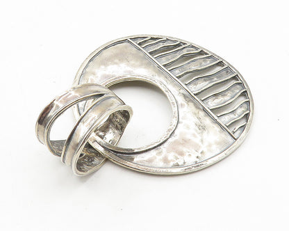 SILPADA 925 Sterling Silver  Vintage Shiny Hammered Round Drop Pendant  PT8122