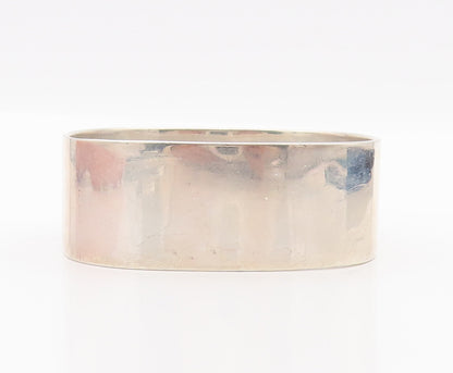 925 Sterling Silver Vintage Bracelet VERSANI Minimalist Square Bangle  BT10454