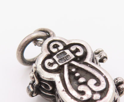 925 Sterling Silver Vintage Pendant Religious Cross Prayer Box OPENS  PT24930